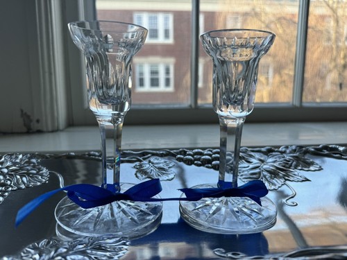 Set of (2) 5.5” Candlesticks by Waterford Crystal, Ireland