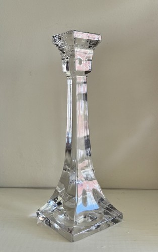 Villeroy & Boch Quartett Lead Crystal Candle Stick Holder ~ 8" Tall, Signed