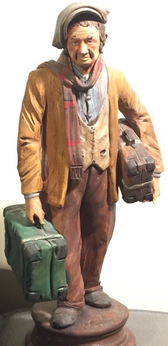 1950s Hand Molded Polychromed Terracotta Italian Neapolitan Creche #5