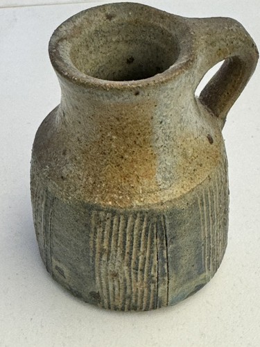 Vintage Miniature 2” Stoneware Pitcher by Bruce Murray, Vermont